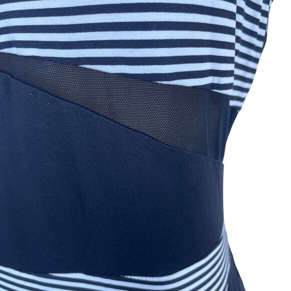 Niptuck Swim Women's Navy & White One-Piece Swimsuit Striped Size 16 - New - Picture 6 of 10